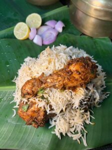 Puja Korupu made Chicken fry biryani